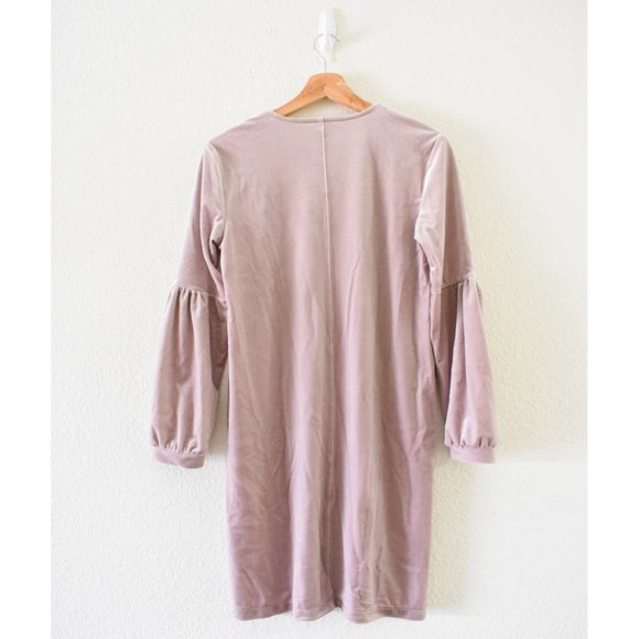 Madewell Velvet Balloon-Sleeve Dress - Picture 9 of 9